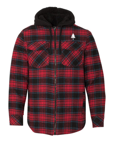 4EVERGREEN Quilted Flannel Full-Zip Hoodie